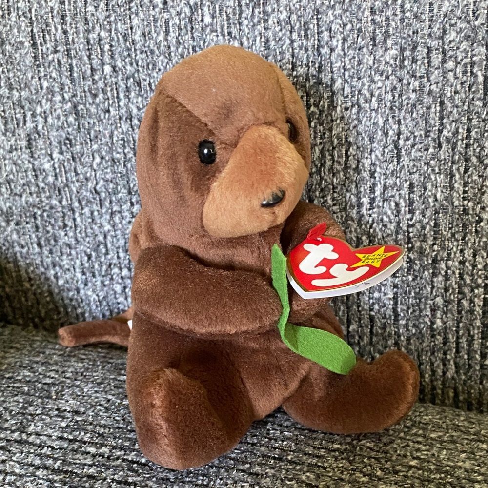 Beanie Baby TY Seaweed Otter Vintage